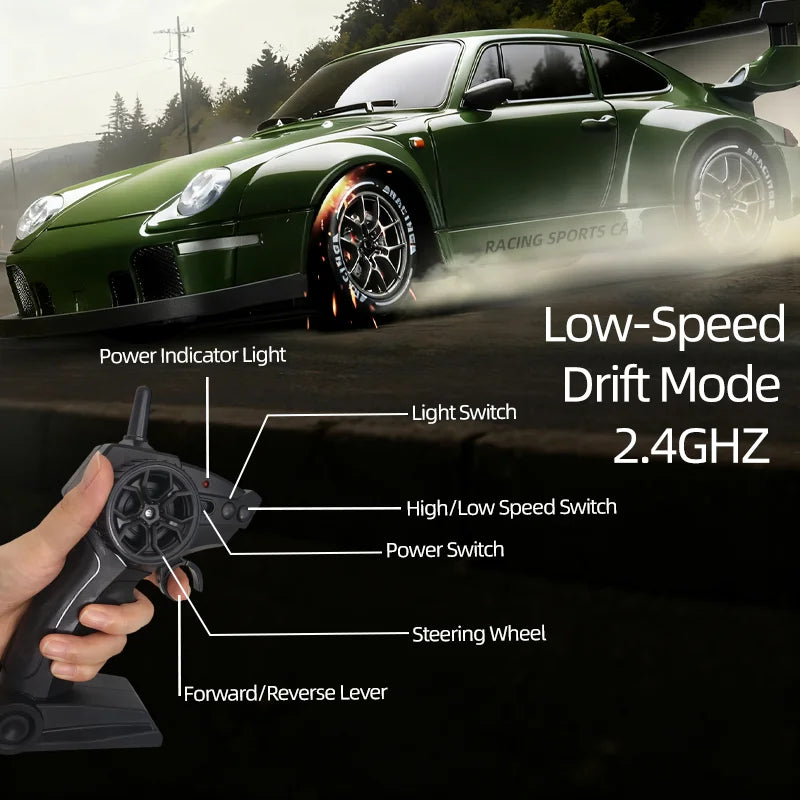 Rc Racing Car Drift Cars 1/24 4Wd Vehicle Model High Speed 2.4G Radio Controlled Remote Control Car Drive for Chidren Boys Kids